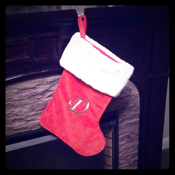 Monogrammed Christmas Stocking (D) - Picture 1 of 4